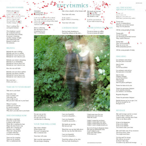EURYTHMICS - IN THE GARDEN 1981/2018 (0190758116013) RCA/SONY/EU MINT EURYTHMICS - IN THE GARDEN 1981/2018 (0190758116013) RCA/SONY/EU MINT