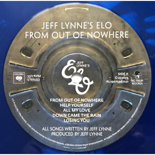 ELECTRIC LIGHT ORCHESTRA - FROM OUT OF NOWHERE 2019 (LTD, BLUE, 0190759971314) COLUMBIA/SONY/EU MINT ELECTRIC LIGHT ORCHESTRA - FROM OUT OF NOWHERE 2019 (LTD, BLUE, 0190759971314) COLUMBIA/SONY/EU MINT