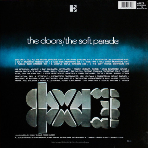 THE DOORS - THE SOFT PARADE 1969/2017 (0075596067416) ELEKTRA/RHINO/WARNER/EU MINT THE DOORS - THE SOFT PARADE 1969/2017 (0075596067416) ELEKTRA/RHINO/WARNER/EU MINT