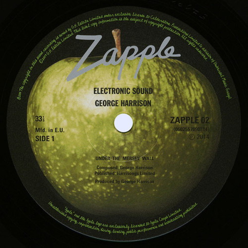 GEORGE HARRISON - ELECTRONIC SOUND 1969/2017 (0602557090314) APPLE/UNIVERSAL/EU MINT GEORGE HARRISON - ELECTRONIC SOUND 1969/2017 (0602557090314) APPLE/UNIVERSAL/EU MINT