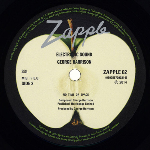 GEORGE HARRISON - ELECTRONIC SOUND 1969/2017 (0602557090314) APPLE/UNIVERSAL/EU MINT GEORGE HARRISON - ELECTRONIC SOUND 1969/2017 (0602557090314) APPLE/UNIVERSAL/EU MINT