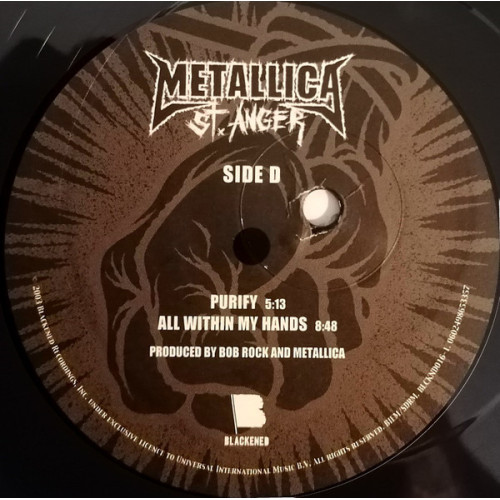 METALLICA - ST.ANGER 2 LP Set 2003 (BLCKND016-1) GAT, BLACKENED/EU MINT METALLICA - ST.ANGER 2 LP Set 2003 (BLCKND016-1) GAT, BLACKENED/EU MINT