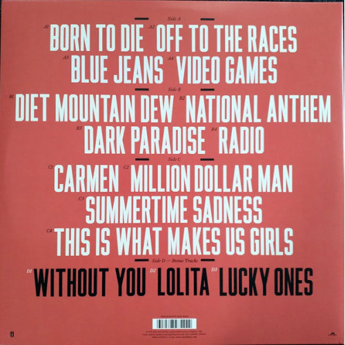 LANA DEL REY - BORN TO DIE - PARADISE EDITION LP-BOX SET 2012 (00602537181223) UNIVERSAL/EU MINT LANA DEL REY - BORN TO DIE - PARADISE EDITION LP-BOX SET 2012 (00602537181223) UNIVERSAL/EU MINT