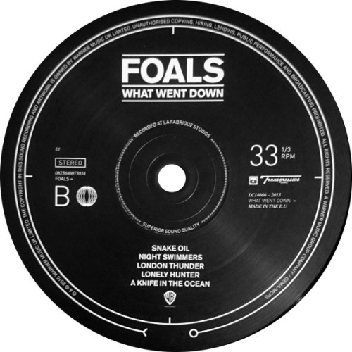 FOALS - WHAT WENT DOWN 2015 (0825646075034) GAT, WARNER/EU MINT FOALS - WHAT WENT DOWN 2015 (0825646075034) GAT, WARNER/EU MINT
