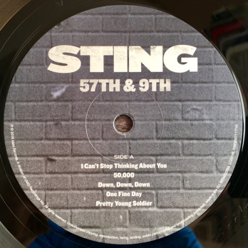 STING - 57TH & 9TH 2016 (00602557117745, 180 gm.) GAT, INTERSCOPE/EU MINT STING - 57TH & 9TH 2016 (00602557117745, 180 gm.) GAT, INTERSCOPE/EU MINT