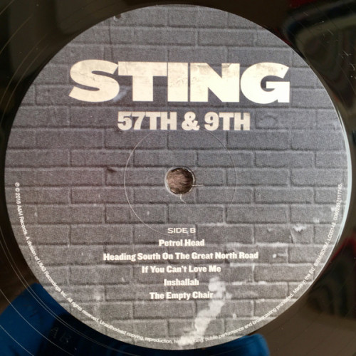 STING - 57TH & 9TH 2016 (00602557117745, 180 gm.) GAT, INTERSCOPE/EU MINT STING - 57TH & 9TH 2016 (00602557117745, 180 gm.) GAT, INTERSCOPE/EU MINT