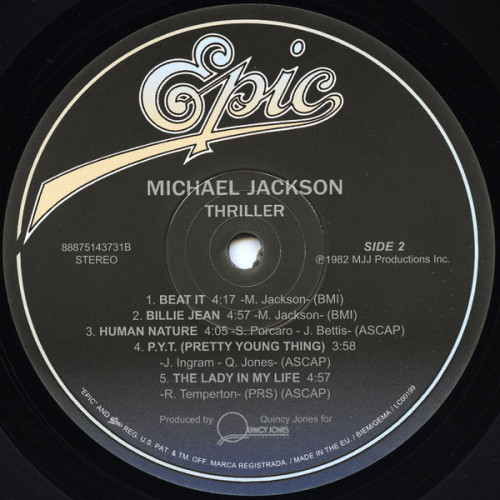 MICHAEL JACKSON – THRILLER 1982/2015 (88875143731) EPIC/EU MINT MICHAEL JACKSON – THRILLER 1982/2015 (88875143731) EPIC/EU MINT
