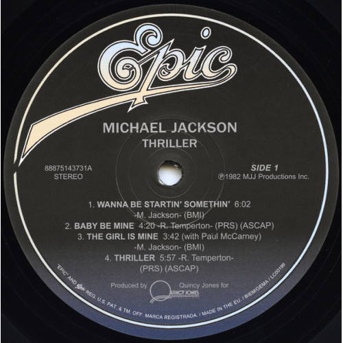 MICHAEL JACKSON – THRILLER 1982/2015 (88875143731) EPIC/EU MINT MICHAEL JACKSON – THRILLER 1982/2015 (88875143731) EPIC/EU MINT