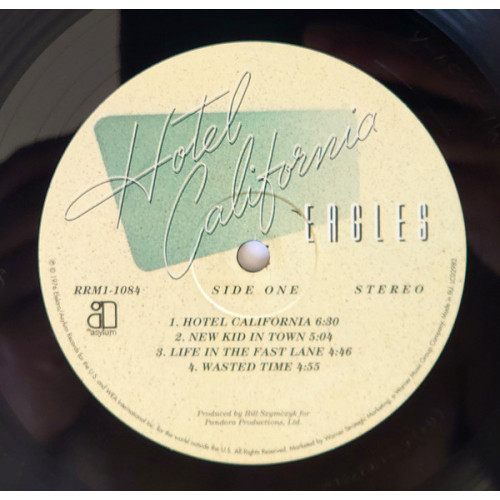 EAGLES - HOTEL CALIFORNIA 1976/2014 (8122796161, 180 gm.) GAT, WARNER/EU MINT EAGLES - HOTEL CALIFORNIA 1976/2014 (8122796161, 180 gm.) GAT, WARNER/EU MINT