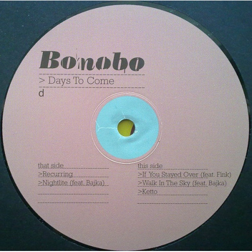 BONOBO - DAYS TO COME 2 LP Set (ZEN119) NINJA TUNE/ENG. MINT BONOBO - DAYS TO COME 2 LP Set (ZEN119) NINJA TUNE/ENG. MINT