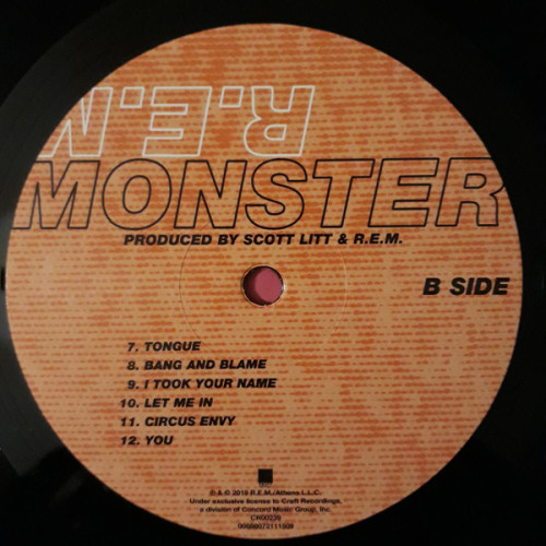 REM - MONSTER 1994/2019 2 LP SET (0888072111493) CRAFT RECORDINGS/EU MINT REM - MONSTER 1994/2019 2 LP SET (0888072111493) CRAFT RECORDINGS/EU MINT