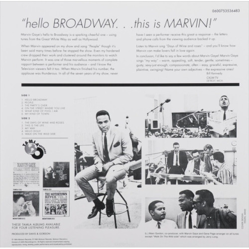 MARVIN GAYE - HELLO BROADWAY 1964/2015 (0600753536483, 180 gm.) UNIVERSAL/EU MINT MARVIN GAYE - HELLO BROADWAY 1964/2015 (0600753536483, 180 gm.) UNIVERSAL/EU MINT
