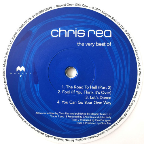 CHRIS REA - THE VERY BEST OF CHRIS REA 2 LP Set 2018 (0190295646615) GAT, MAGNET/EU MINT CHRIS REA - THE VERY BEST OF CHRIS REA 2 LP Set 2018 (0190295646615) GAT, MAGNET/EU MINT