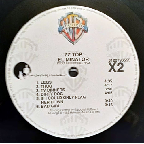 ZZ TOP - ELIMINATOR 1983/2013 (8122796555) WARNER/EU MINT ZZ TOP - ELIMINATOR 1983/2013 (8122796555) WARNER/EU MINT