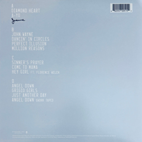 LADY GAGA - JOANNE 2 LP Set 2016 (0602557205152, Deluxe Edition) STREAMLINE RECORDS/EU MINT LADY GAGA - JOANNE 2 LP Set 2016 (0602557205152, Deluxe Edition) STREAMLINE RECORDS/EU MINT