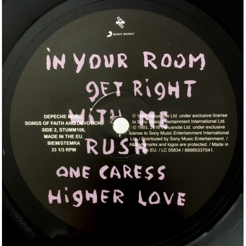 DEPECHE MODE – SONGS OF FAITH AND DEVOTION 1993/2016 (STUMM106, 180 gm.) MUTE/EU MINT DEPECHE MODE – SONGS OF FAITH AND DEVOTION 1993/2016 (STUMM106, 180 gm.) MUTE/EU MINT