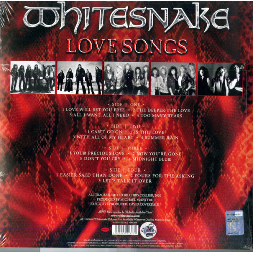 WHITESNAKE – LOVE SONGS 2 LP Set 2020 (R1 643449, Red) RHINO/EU MINT WHITESNAKE – LOVE SONGS 2 LP Set 2020 (R1 643449, Red) RHINO/EU MINT