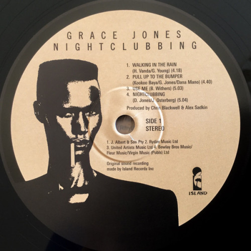 GRACE JONES – NIGHTCLUBBING 2009 (0042284236812, LTD) ISLAND RECORDS/EU MINT GRACE JONES – NIGHTCLUBBING 2009 (0042284236812, LTD) ISLAND RECORDS/EU MINT