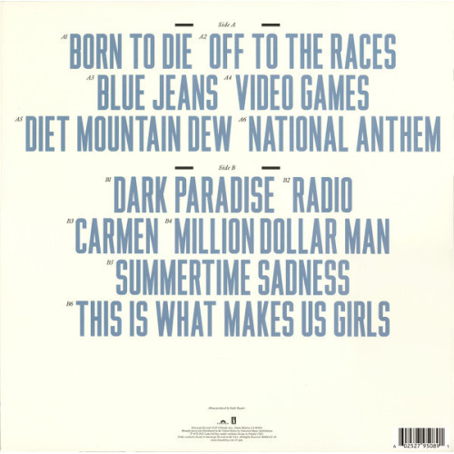LANA DEL REY - BORN TO DIE 2012 (B0016425-01) POLYDOR/EU MINT LANA DEL REY - BORN TO DIE 2012 (B0016425-01) POLYDOR/EU MINT