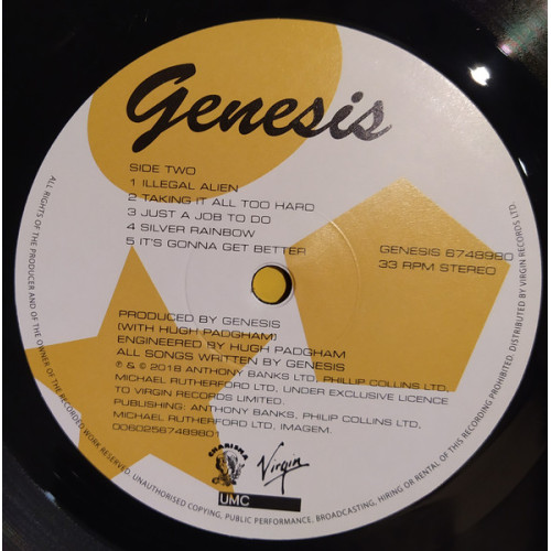 GENESIS - GENESIS 1983/2018 (6748980, 180 gm.) VIRGIN/UMC/EU MINT GENESIS - GENESIS 1983/2018 (6748980, 180 gm.) VIRGIN/UMC/EU MINT