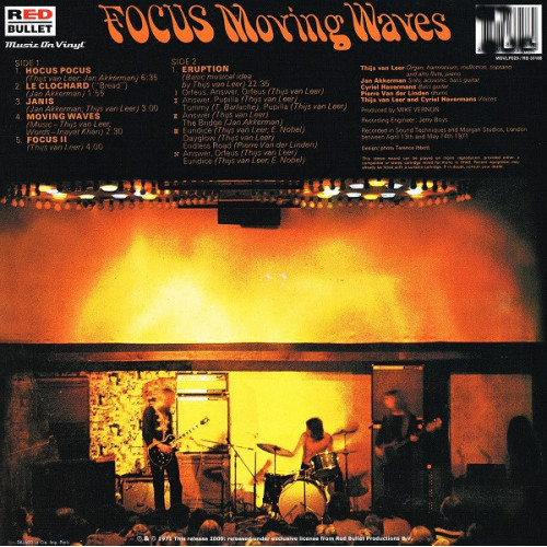 FOCUS - MOVING WAVES 1971/2009 (MOVLP023, 180 gm.) MUSIC ON VINYL/EU MINT FOCUS - MOVING WAVES 1971/2009 (MOVLP023, 180 gm.) MUSIC ON VINYL/EU MINT