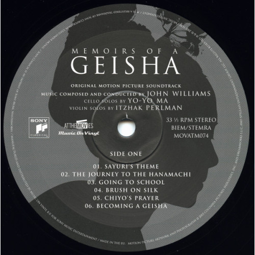 JOHN WILLIAMS  - MEMOIRS OF A GEISHA 2 LP Set 2023 (MOVATM074, LTD, Translucent Blue) SONY/EU MINT JOHN WILLIAMS  - MEMOIRS OF A GEISHA 2 LP Set 2023 (MOVATM074, LTD, Translucent Blue) SONY/EU MINT