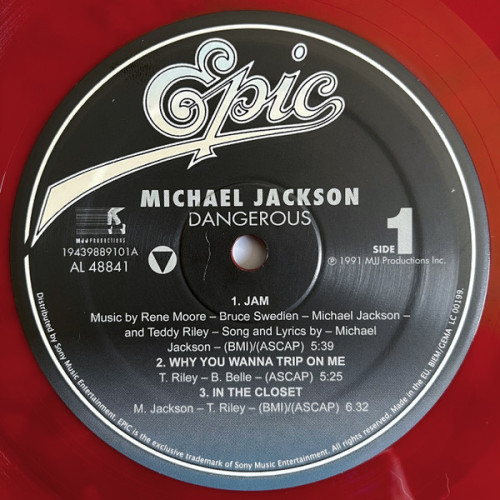 MICHAEL JACKSON – DANGEROUS 2 LP Set 1991/2021 (19439889101, LTD., Red & Black Swirl) EPIC/EU MINT MICHAEL JACKSON – DANGEROUS 2 LP Set 1991/2021 (19439889101, LTD., Red & Black Swirl) EPIC/EU MINT