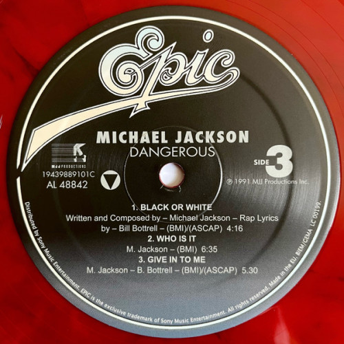 MICHAEL JACKSON – DANGEROUS 2 LP Set 1991/2021 (19439889101, LTD., Red & Black Swirl) EPIC/EU MINT MICHAEL JACKSON – DANGEROUS 2 LP Set 1991/2021 (19439889101, LTD., Red & Black Swirl) EPIC/EU MINT