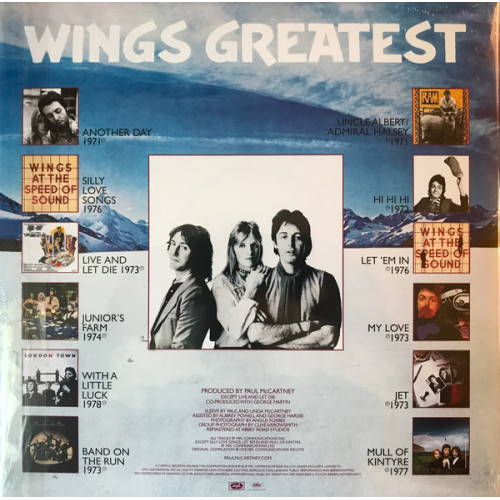 WINGS - WINGS GREATEST 1978/2018 (602567372400, 180 gm.) CAPITOL/ MINT WINGS - WINGS GREATEST 1978/2018 (602567372400, 180 gm.) CAPITOL/ MINT