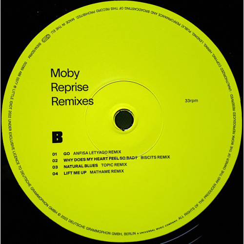 MOBY - REPRISE REMIXES 2 LP Set 2022 (486 0576) DEUTSCHE GRAMMOPHON/EU MINT MOBY - REPRISE REMIXES 2 LP Set 2022 (486 0576) DEUTSCHE GRAMMOPHON/EU MINT