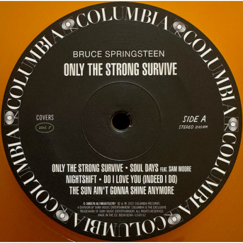 SPRINGSTEEN - ONLY THE STRONG SURVIVE (Vol.1) 2 LP Set 2022 (19658753701, LTD., Orange) EU MINT SPRINGSTEEN - ONLY THE STRONG SURVIVE (Vol.1) 2 LP Set 2022 (19658753701, LTD., Orange) EU MINT