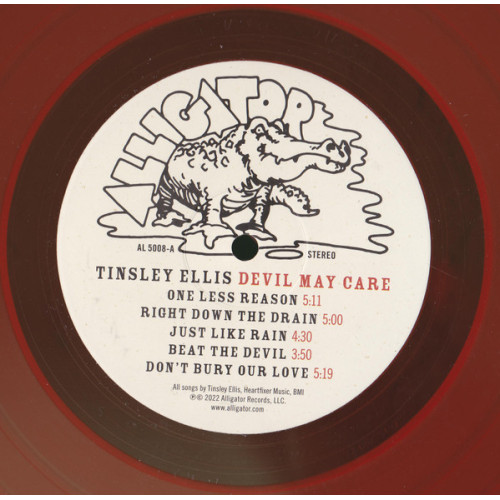 TINSLEY ELLIS - DEVIL MAY CARE 2022 (AL 5008, Red) ALLIGATOR/USA MINT TINSLEY ELLIS - DEVIL MAY CARE 2022 (AL 5008, Red) ALLIGATOR/USA MINT