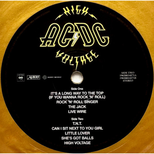 AC/DC - HIGH VOLTAGE 1976/2024 (19658834571, 180 gm., Gold) COLUMBIA/SONY MUSIC/EU MINT AC/DC - HIGH VOLTAGE 1976/2024 (19658834571, 180 gm., Gold) COLUMBIA/SONY MUSIC/EU MINT