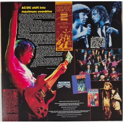 AC/DC - WHO MADE WHO 1986/2024 (19658834621, 180 gm., Gold) COLUMBIA/SONY MUSIC/EU MINT AC/DC - WHO MADE WHO 1986/2024 (19658834621, 180 gm., Gold) COLUMBIA/SONY MUSIC/EU MINT