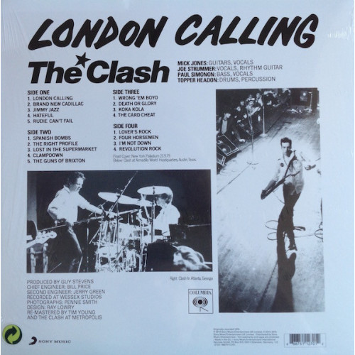 CLASH - LONDON CALLING 2 LP Set 1979/2015 (88875112701, 180 gm.) SONY MUSIC/EU MINT CLASH - LONDON CALLING 2 LP Set 1979/2015 (88875112701, 180 gm.) SONY MUSIC/EU MINT