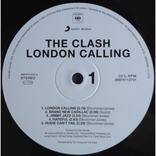 CLASH - LONDON CALLING 2 LP Set 1979/2015 (88875112701, 180 gm.) SONY MUSIC/EU MINT CLASH - LONDON CALLING 2 LP Set 1979/2015 (88875112701, 180 gm.) SONY MUSIC/EU MINT