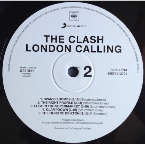 CLASH - LONDON CALLING 2 LP Set 1979/2015 (88875112701, 180 gm.) SONY MUSIC/EU MINT CLASH - LONDON CALLING 2 LP Set 1979/2015 (88875112701, 180 gm.) SONY MUSIC/EU MINT