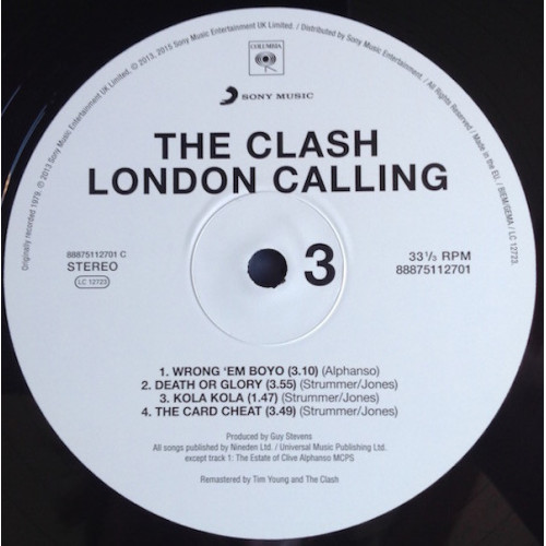 CLASH - LONDON CALLING 2 LP Set 1979/2015 (88875112701, 180 gm.) SONY MUSIC/EU MINT CLASH - LONDON CALLING 2 LP Set 1979/2015 (88875112701, 180 gm.) SONY MUSIC/EU MINT