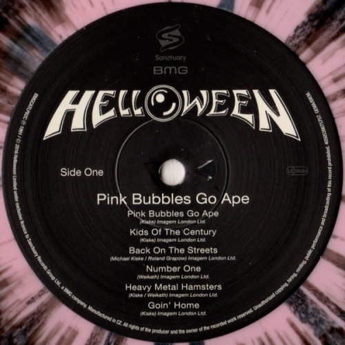 HELLOWEEN - PINK BUBBLES GO APE 1991/2021 (BMGCATLP62C, LTD., Pink With Black) BMG/EU MINT HELLOWEEN - PINK BUBBLES GO APE 1991/2021 (BMGCATLP62C, LTD., Pink With Black) BMG/EU MINT