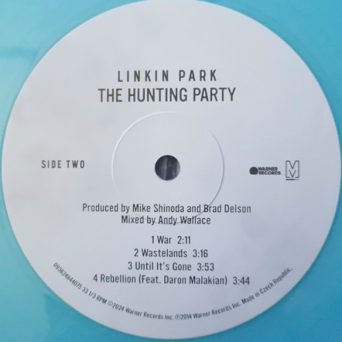 LINKIN PARK - THE HUNTING PARTY 2 LP Set 2014/2024 (093624844075, LTD., Blue) WARNER RECORDS/EU MINT LINKIN PARK - THE HUNTING PARTY 2 LP Set 2014/2024 (093624844075, LTD., Blue) WARNER RECORDS/EU MINT