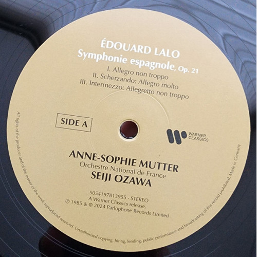 ANNE-SOPHIE MUTTER - SYMPHONIE ESPAGNOLE 2024 (5054197813955) WARNER/EU MINT ANNE-SOPHIE MUTTER - SYMPHONIE ESPAGNOLE 2024 (5054197813955) WARNER/EU MINT