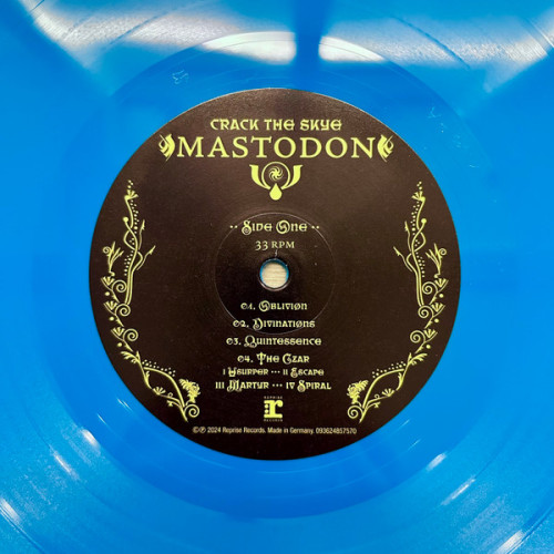 MASTODON - CRACK THE SKYE 2 LP Set 2024 (093624857570, LTD., Blue) REPRISE RECORDS/EU MINT MASTODON - CRACK THE SKYE 2 LP Set 2024 (093624857570, LTD., Blue) REPRISE RECORDS/EU MINT
