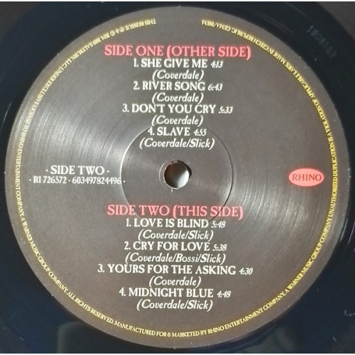 WHITESNAKE - INTO THE LIGHT 2 LP Set 2024 (R1 726572, Remix) RHINO/EU MINT WHITESNAKE - INTO THE LIGHT 2 LP Set 2024 (R1 726572, Remix) RHINO/EU MINT