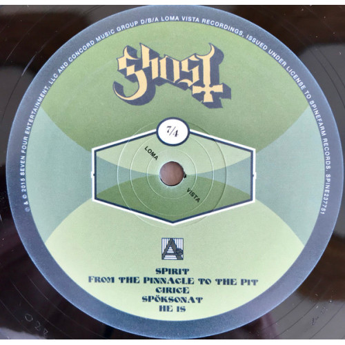 GHOST (32) - MELIORA 2015 (SPINE237751) SPINEFARM RECORDS/EU MINT GHOST (32) - MELIORA 2015 (SPINE237751) SPINEFARM RECORDS/EU MINT