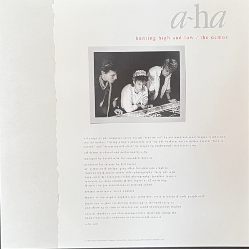 A-HA - HUNTING HIGH AND LOW 2025 (RCV1 727373, LTD. Crystal Clear) WARNER/EU MINT A-HA - HUNTING HIGH AND LOW 2025 (RCV1 727373, LTD. Crystal Clear) WARNER/EU MINT