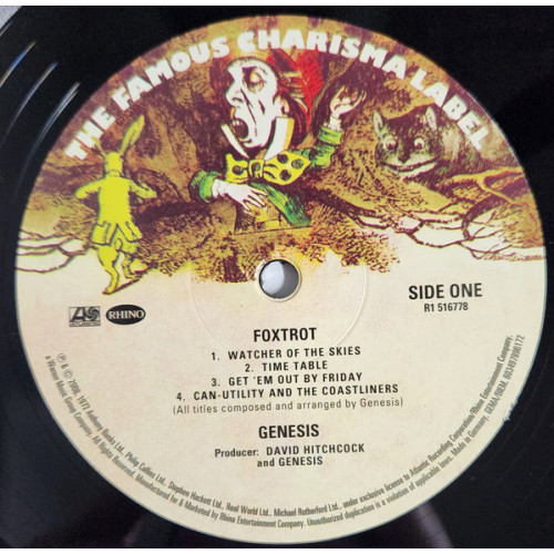 GENESIS - FOXTROT 1972/2014 (R1 516778, Deluxe Edition, 180 gm.) RHINO/EU MINT GENESIS - FOXTROT 1972/2014 (R1 516778, Deluxe Edition, 180 gm.) RHINO/EU MINT