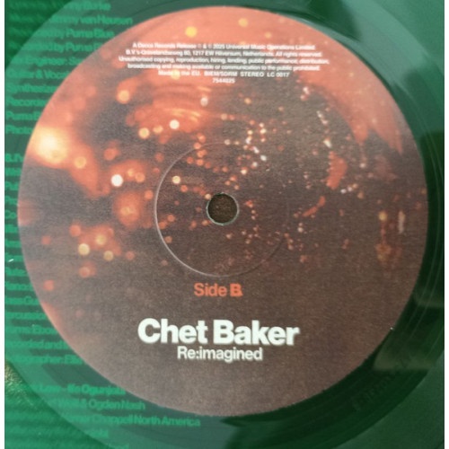 V/A - CHET BAKER RE IMAGINED 2025 (7544025, LTD., Green) DECCA RECORDS/EU MINT V/A - CHET BAKER RE IMAGINED 2025 (7544025, LTD., Green) DECCA RECORDS/EU MINT