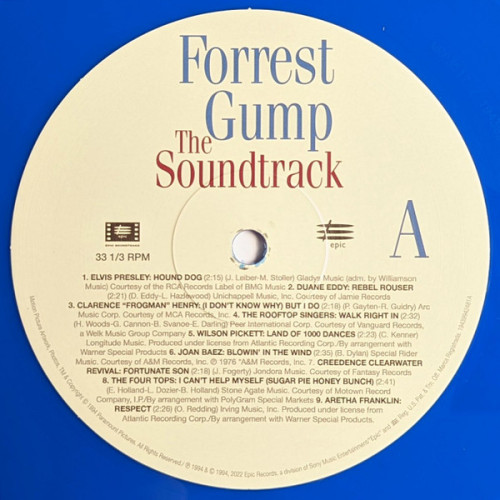 V/A - FORREST GUMP (THE SOUNDTRACK) 2 LP Set 1994/2022 (19439942481) EPIC/EU MINT V/A - FORREST GUMP (THE SOUNDTRACK) 2 LP Set 1994/2022 (19439942481) EPIC/EU MINT