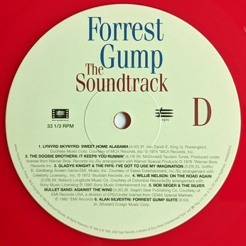 V/A - FORREST GUMP (THE SOUNDTRACK) 2 LP Set 1994/2022 (19439942481) EPIC/EU MINT V/A - FORREST GUMP (THE SOUNDTRACK) 2 LP Set 1994/2022 (19439942481) EPIC/EU MINT