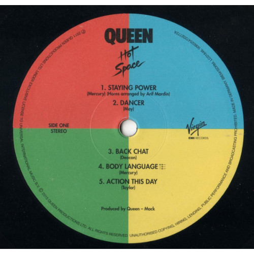 QUEEN - HOT SPACE 1982/2015 (0602547202772, 180 gm.) UNIVERSAL/EU MINT (залом. кут) QUEEN - HOT SPACE 1982/2015 (0602547202772, 180 gm.) UNIVERSAL/EU MINT (залом. кут)